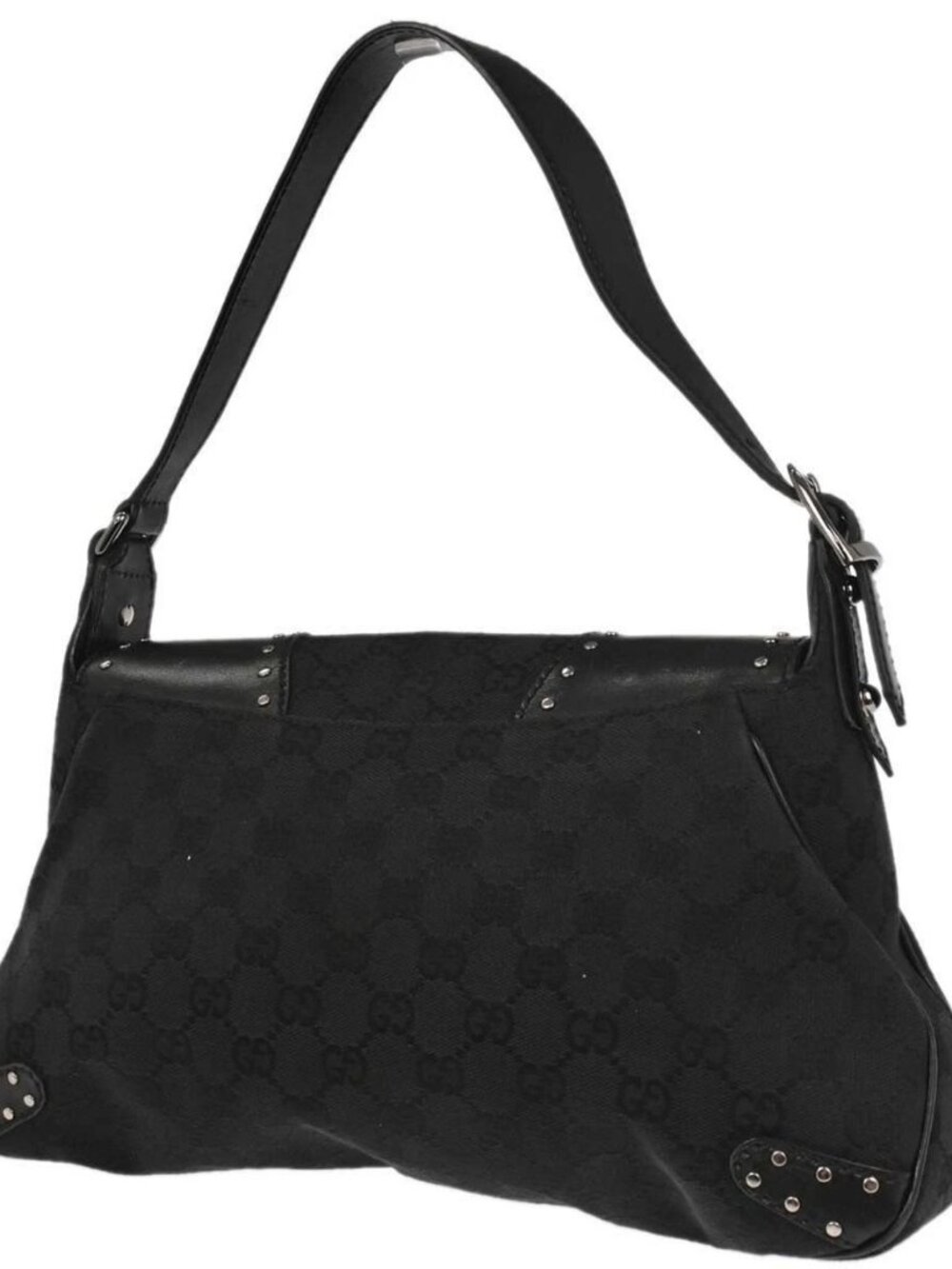 Gucci Black Horsebit GG Handbag - Picture 2 of 16